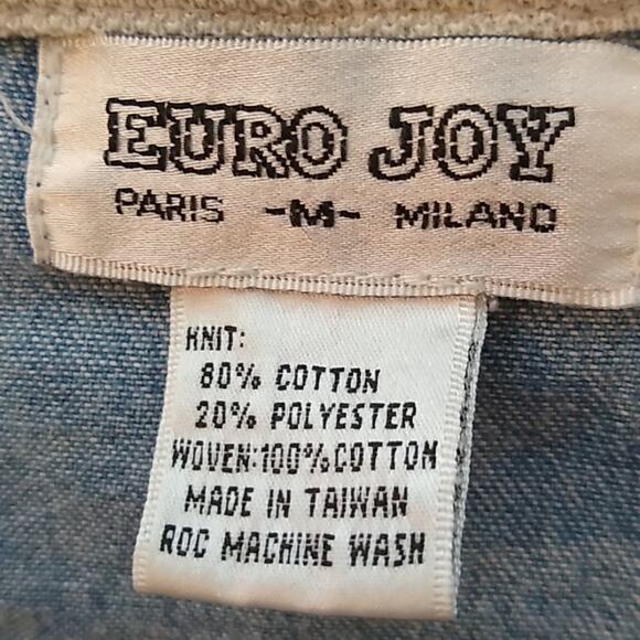 Euro Joy jean jacket. Size medium - Picture 2 of 8